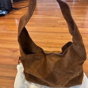 Quince Italian Suede Slouchy Bag